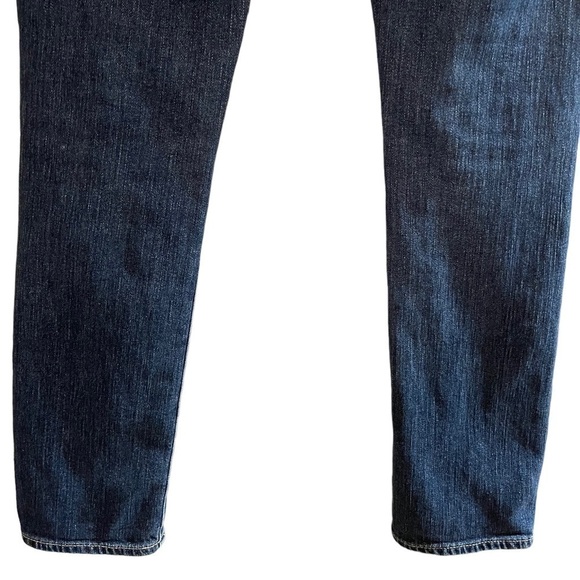 Paige Skyline Ankle Peg Straight Leg Distressed Blue Jeans 27 - Picture 6 of 9